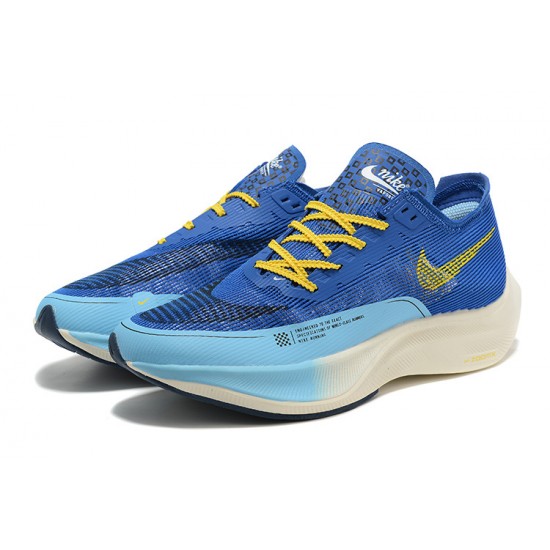 PK Sneakers ZoomX VaporFly NEXT Blue Yellow Shoes 