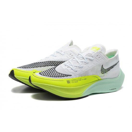 PK Sneakers ZoomX VaporFly NEXT White Yellow Shoes 