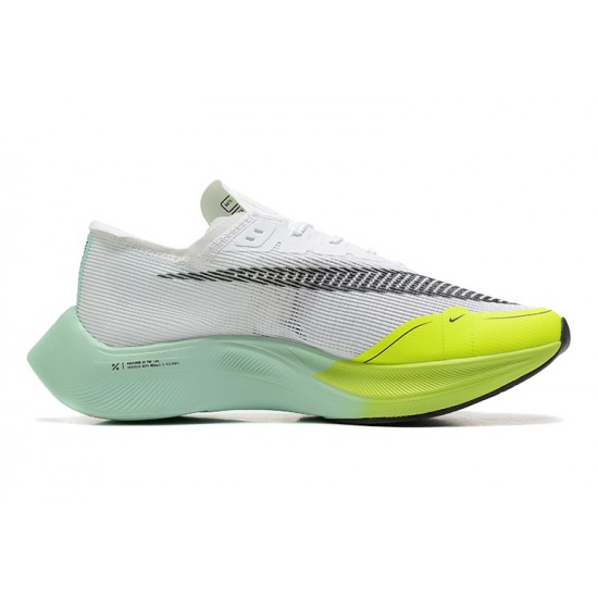 PK Sneakers ZoomX VaporFly NEXT White Yellow Shoes 