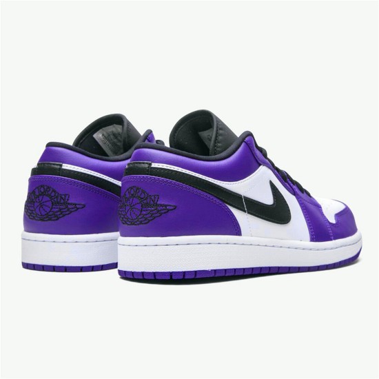 PK Sneakers Jordan 1 Low Court Purple White Court Purple/Black-White 553558-500