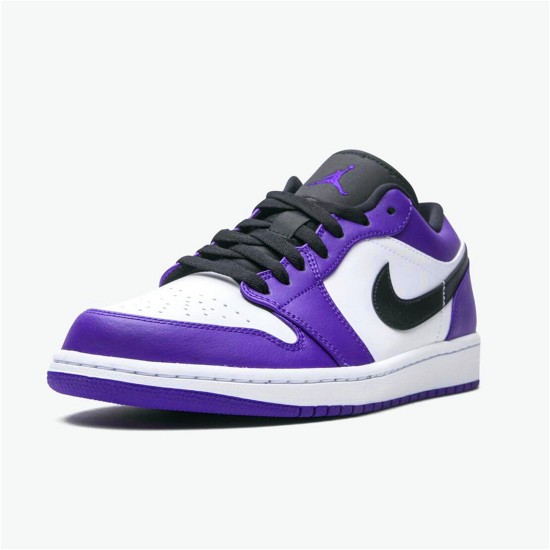 PK Sneakers Jordan 1 Low Court Purple White Court Purple/Black-White 553558-500