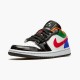 PK Sneakers Jordan 1 Low Multi-Color Black Toe (W) White/Hyper Royal-University Red-White CZ4776-101