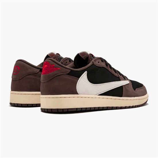 PK Sneakers Jordan 1 Retro Low OG SP Travis Scott Black/Dark Mocha-University Red-Sail CQ4277-001