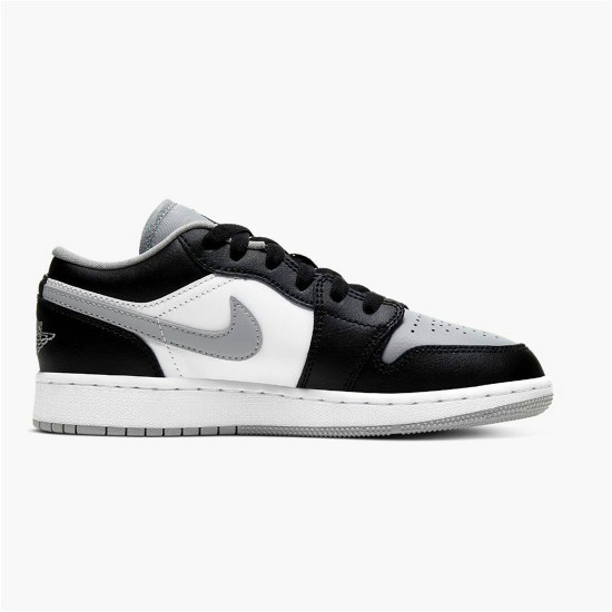 PK Sneakers Jordan 1 Low Grey Toe (GS) Black/Black-Light Smoke Grey-White 553560-039