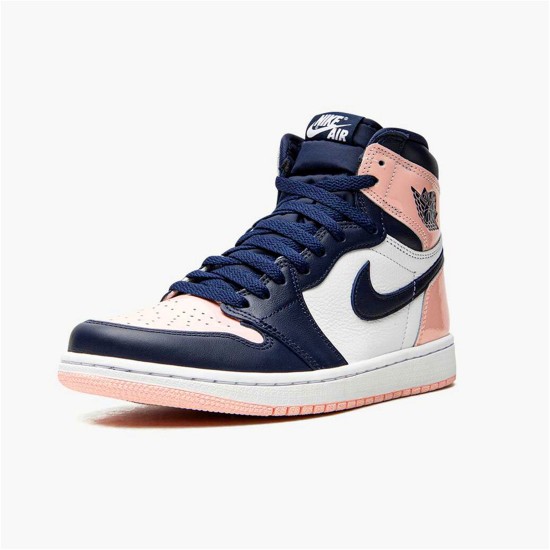 PK Sneakers Jordan 1 Retro High OG Atmosphere (W) Atmosphere/White-Laser Pink-Obsidian DD9335-641