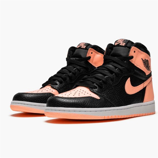 PK Sneakers Jordan 1 Retro High Black Crimson Tint Black/Crimson Tint-White-Hyper Pink-Mystic Green 555088-081