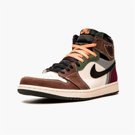 PK Sneakers Jordan 1 Retro High OG Hand Crafted Black/Archaeo Brown-Dark Chocolate DH3097-001