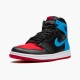 PK Sneakers Jordan 1 Retro High NC to Chi Leather (W) Black/Dark Powder Blue-Gym Red CD0461-046