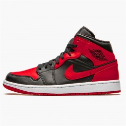 PK Sneakers Jordan 1 Mid Banned (2020) Black/University Red-Black-Whit 554724-074