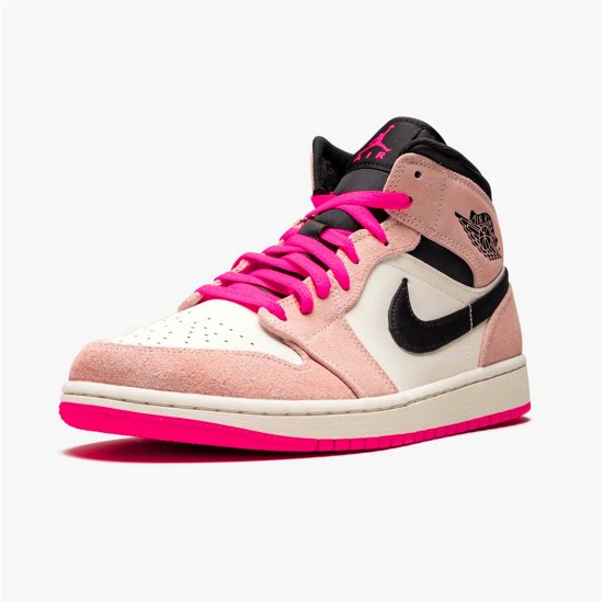 PK Sneakers Jordan 1 Mid Crimson Tint Crimson Tint/Hyper Pink-Black-Sail 852542-801