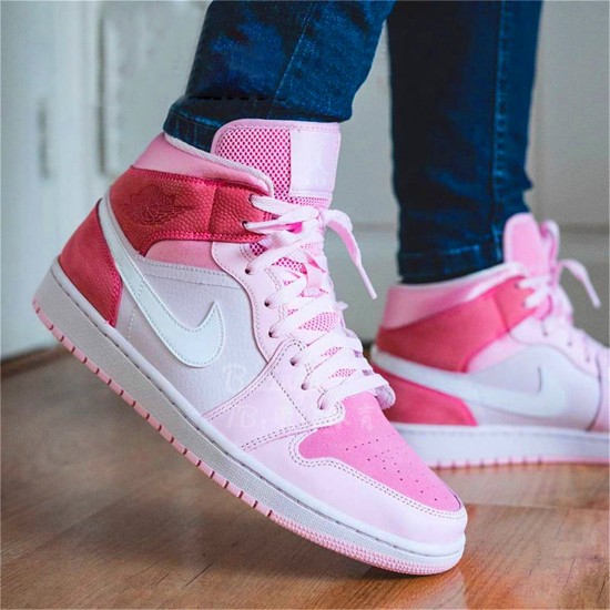 PK Sneakers Jordan 1 Mid Digital Pink (W) Digital Pink/White-Pink Foam-Sail CW5379-600