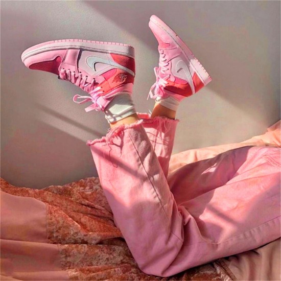 PK Sneakers Jordan 1 Mid Digital Pink (W) Digital Pink/White-Pink Foam-Sail CW5379-600