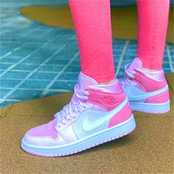 PK Sneakers Jordan 1 Mid Digital Pink (W) Digital Pink/White-Pink Foam-Sail CW5379-600