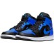 PK Sneakers Jordan 1 Mid Hyper Royal Tumbled Leather Black/Hyper Royal-White 554724-077