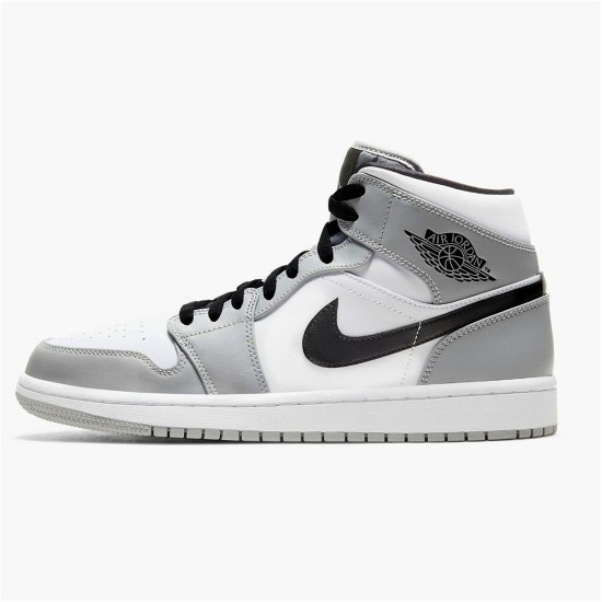 PK Sneakers Jordan 1 Mid Light Smoke Grey Light Smoke Grey/Black-White 554724-092