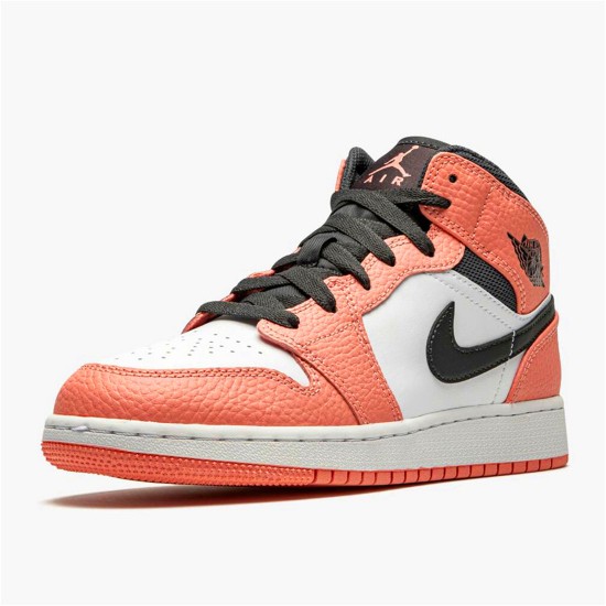 PK Sneakers Jordan 1 Mid Pink Quartz (GS) Pink Quartz/Dark Smoke Grey-Whit 555112-603