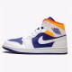 PK Sneakers Jordan 1 Mid Royal Blue Laser Orange White/Deep Royal Blue-Track Red-Laser Orange 554724-131