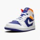 PK Sneakers Jordan 1 Mid Royal Blue Laser Orange White/Deep Royal Blue-Track Red-Laser Orange 554724-131