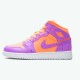 PK Sneakers Jordan 1 Mid SE GS Atomic Pulse Orange Pulse/Atomic Violet/Laser Crimson/Voltage Purple/White AV5174-800