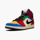 PK Sneakers Jordan 1 Mid SE Fearless Blue the Great Muslin/Varsity Red-Royal-Taxi-Black CU2805-100