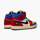 PK Sneakers Jordan 1 Mid SE Fearless Blue the Great Muslin/Varsity Red-Royal-Taxi-Black CU2805-100