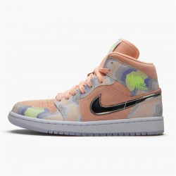 PK Sneakers Jordan 1 Mid SE P(HER)SPECTIVE (W) Washed Coral/Chrome-Light Whistle CW6008-600