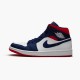 PK Sneakers Jordan 1 Mid SE USA White/Varsity Red-Midnight Navy 852542-104