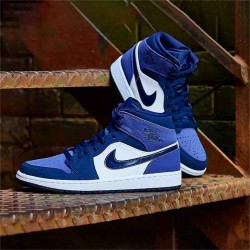 PK Sneakers Jordan 1 Mid Obsidian Sanded Purple Obsidian/Sanded Purple-White 554724-445