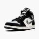 PK Sneakers Jordan 1 Mid Satin Grey Toe Black/Smoke Grey-Sail 852542-011