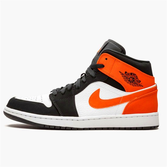 PK Sneakers Jordan 1 Mid Shattered Backboard Black/White-Starfish 554724-058