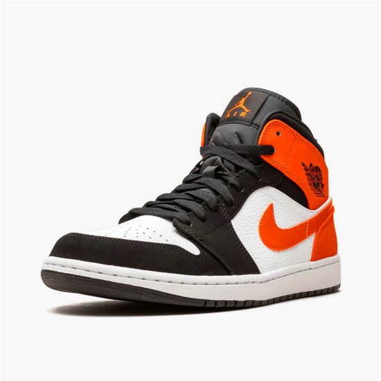 PK Sneakers Jordan 1 Mid Shattered Backboard Black/White-Starfish 554724-058