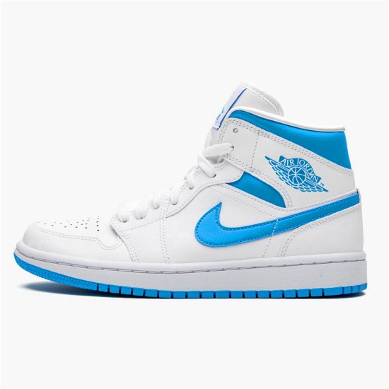 PK Sneakers Jordan 1 Mid UNC (W) White/Dark Powder Blue-White BQ6472-114