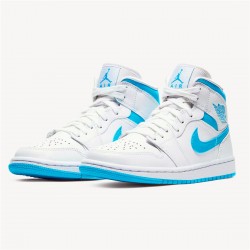 PK Sneakers Jordan 1 Mid UNC (W) White/Dark Powder Blue-White BQ6472-114