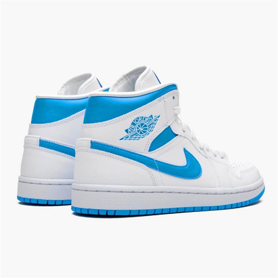 PK Sneakers Jordan 1 Mid UNC (W) White/Dark Powder Blue-White BQ6472-114