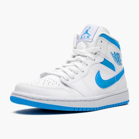 PK Sneakers Jordan 1 Mid UNC (W) White/Dark Powder Blue-White BQ6472-114