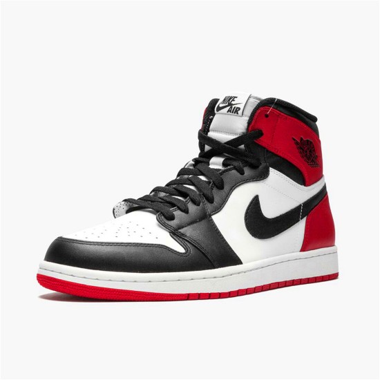 PK Sneakers Jordan 1 Retro Black Toe (2013) White/Black-Gym Red 555088-184