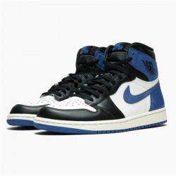 PK Sneakers Jordan 1 Retro High Blue Moon Summit White/Blue Moon-Black 555088-115