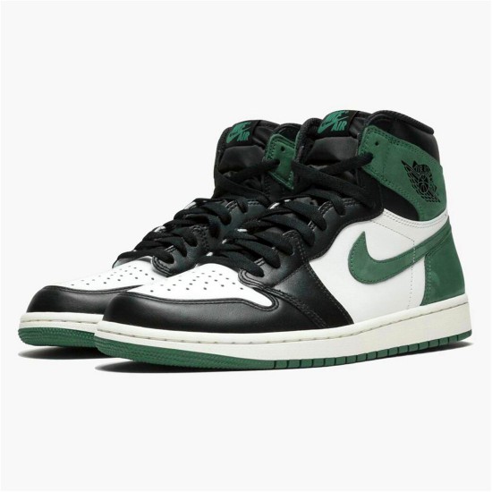 PK Sneakers Jordan 1 Retro High Clay Green Summit White/Clay Green-Black 555088-135