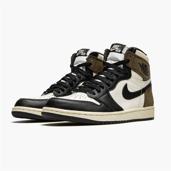 PK Sneakers Jordan 1 Retro High Dark Mocha Sail/Dark Mocha-Black-Black 555088-105