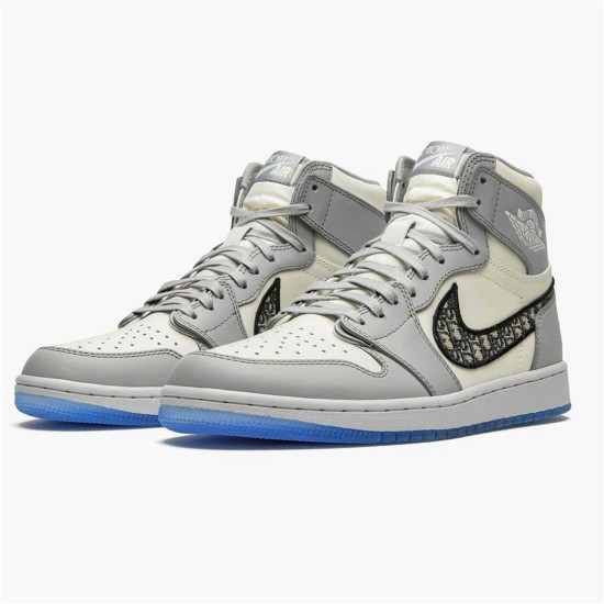 PK Sneakers Jordan 1 Retro High Dr Wolf Grey/Sail-Photon Dust-White CN8607-002