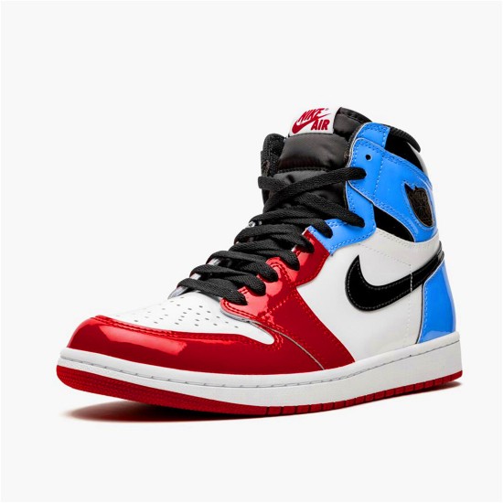 PK Sneakers Jordan 1 Retro High Fearless UNC Chicago White/University Blue-Varsity Red-Black CK5666-100