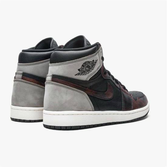 PK Sneakers Jordan 1 Retro High Light Army Rust Shadow Patina Black/Grey-Rust 555088-033