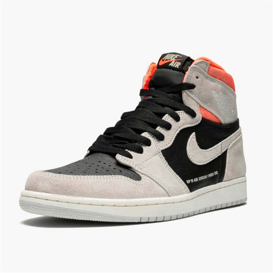 PK Sneakers Jordan 1 Retro High Neutral Grey Hyper Crimson Neutral Grey/Black-Hyper Crimson-White 555088-018