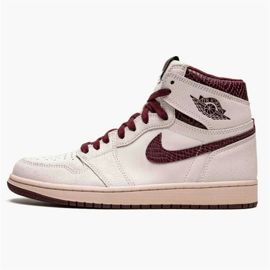 PK Sneakers Jordan 1 Retro High OG A Ma Maniére Sail/Burgundy Crush DO7097-100