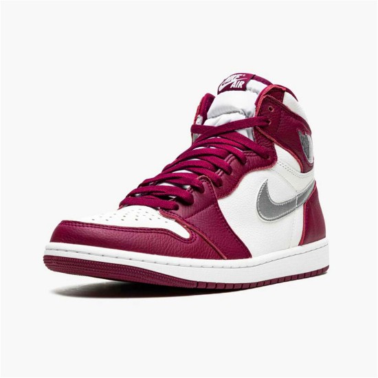 PK Sneakers Jordan 1 Retro High OG Bordeaux Bordeaux/White-Metallic Silver 555088-611