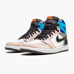 PK Sneakers Jordan 1 Retro High OG Prototype  White/Multi-Color-Total Orange DC6515-100