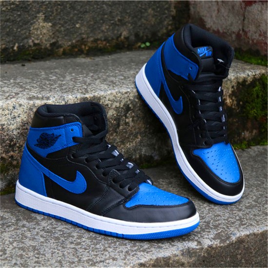 PK Sneakers Jordan 1 Retro Royal (2017) Black/Varsity Royal-White 555088-007