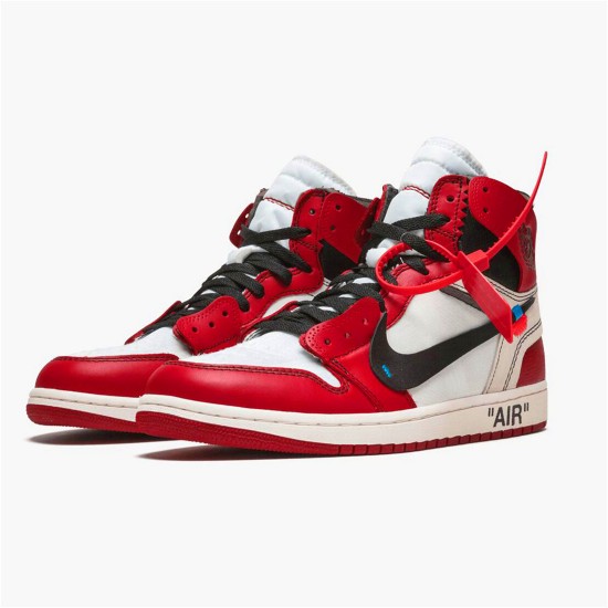 PK Sneakers Jordan 1 Retro High Off-White Chicago White/Black-Varsity Red AA3834-101