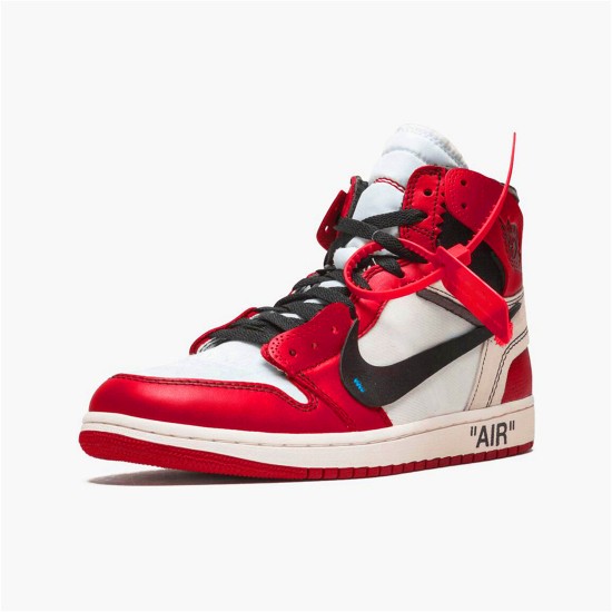 PK Sneakers Jordan 1 Retro High Off-White Chicago White/Black-Varsity Red AA3834-101