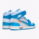 PK Sneakers Jordan 1 Retro High Off-White University Blue White/Dark Powder Blue-Cone AQ0818-148